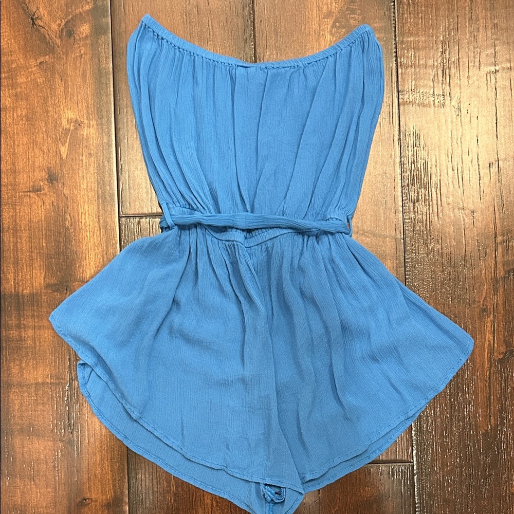 Elan Blue Strapless Swim Coverup - Picture 2 of 2